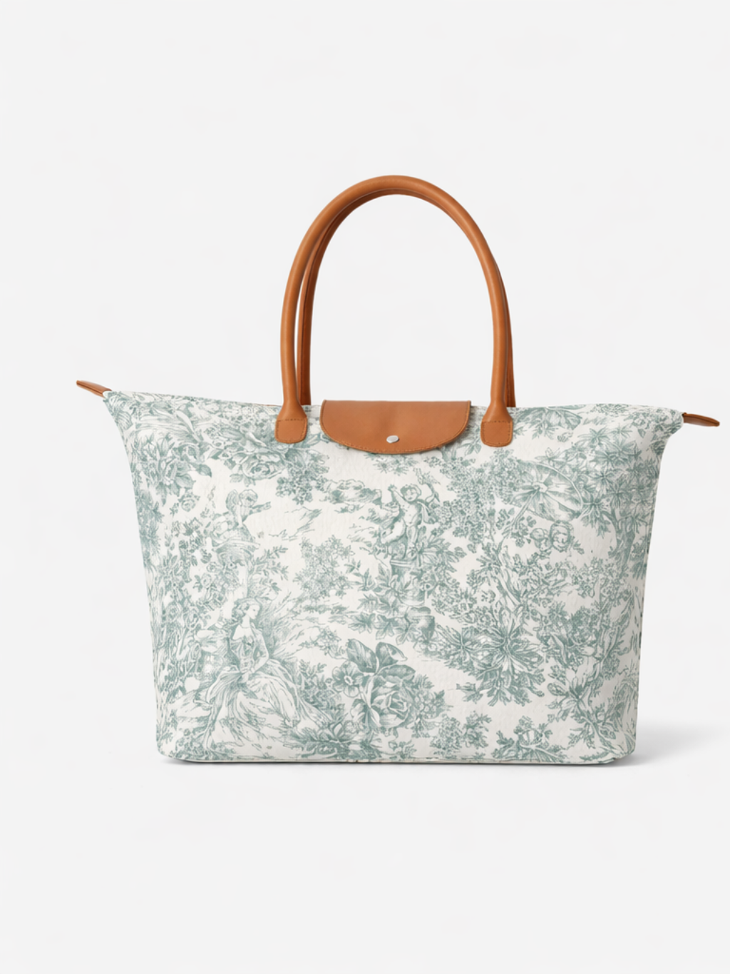 Bolsa Plegable L Toile de Jouy Verde