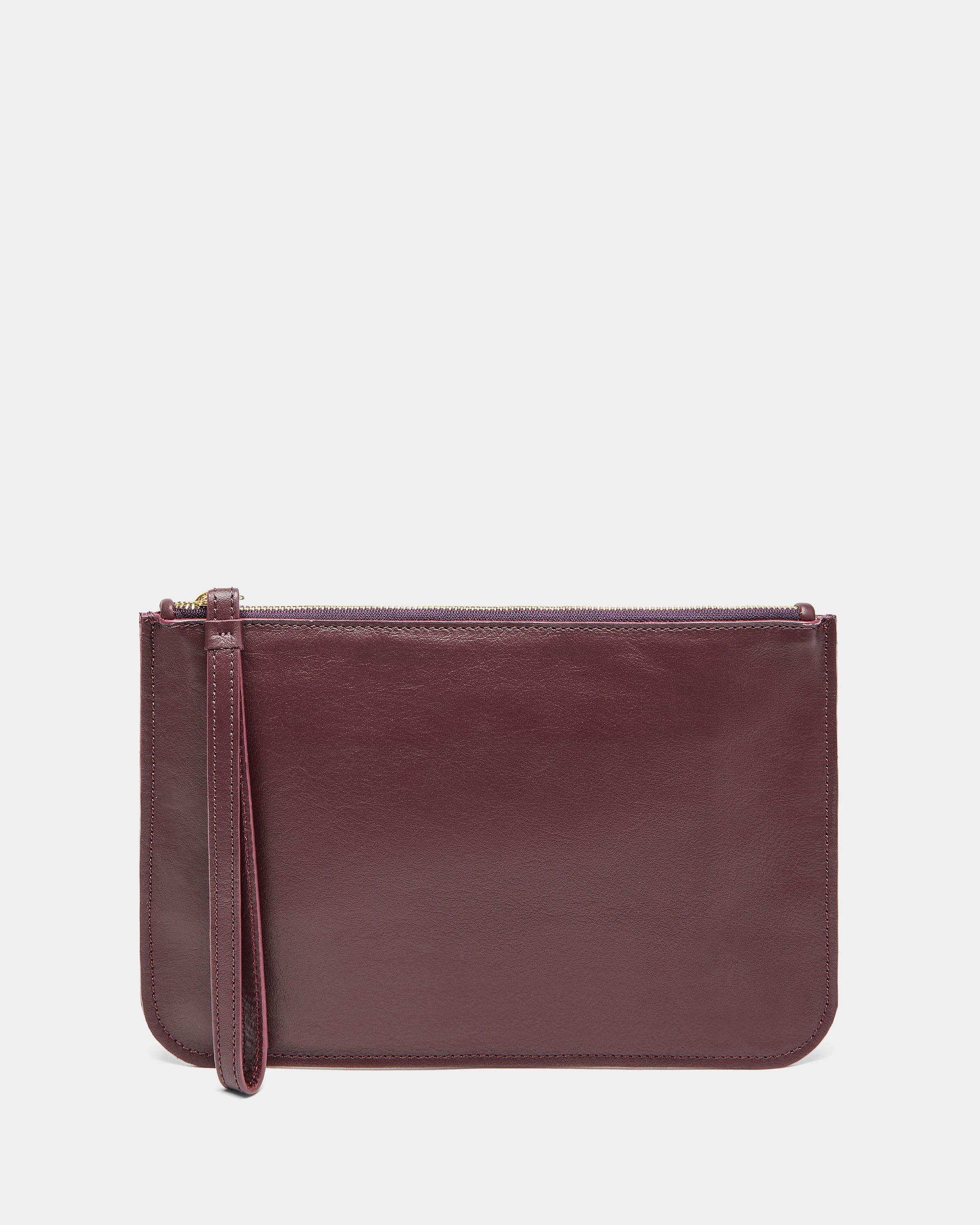 Cartera Plana Asa Burdeos