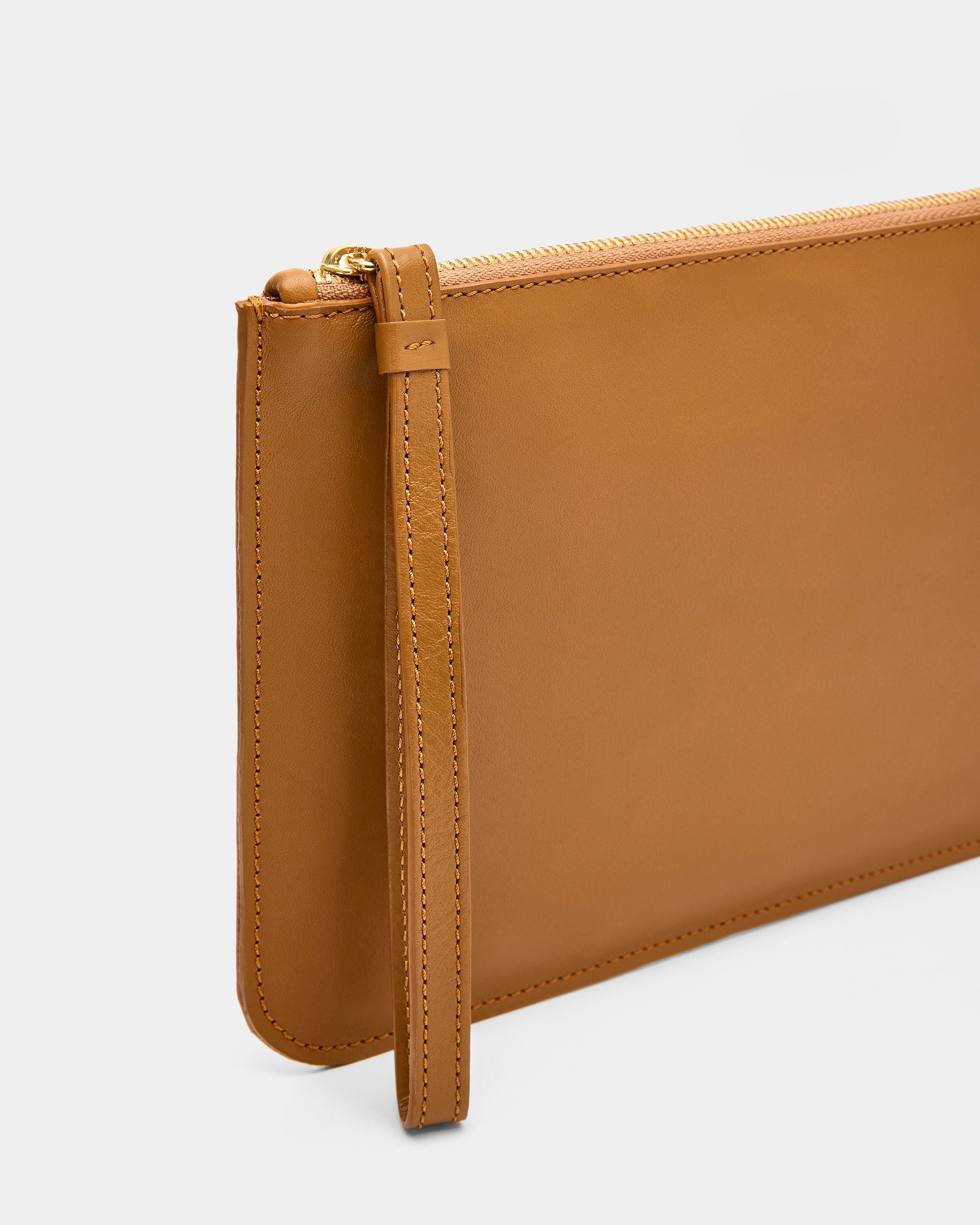 Cartera Plana Asa Cuero