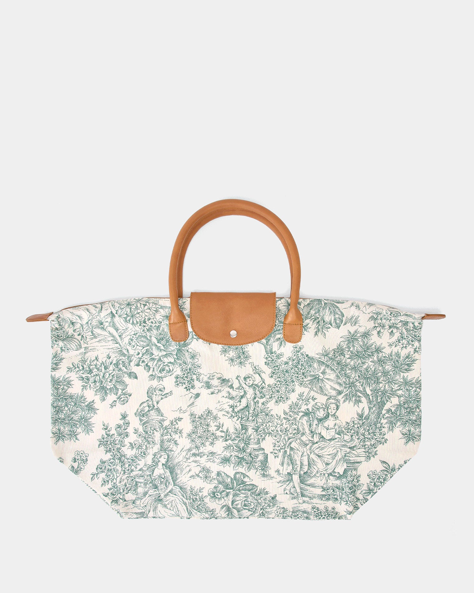 Bolsa Plegable L Toile de Jouy Verde