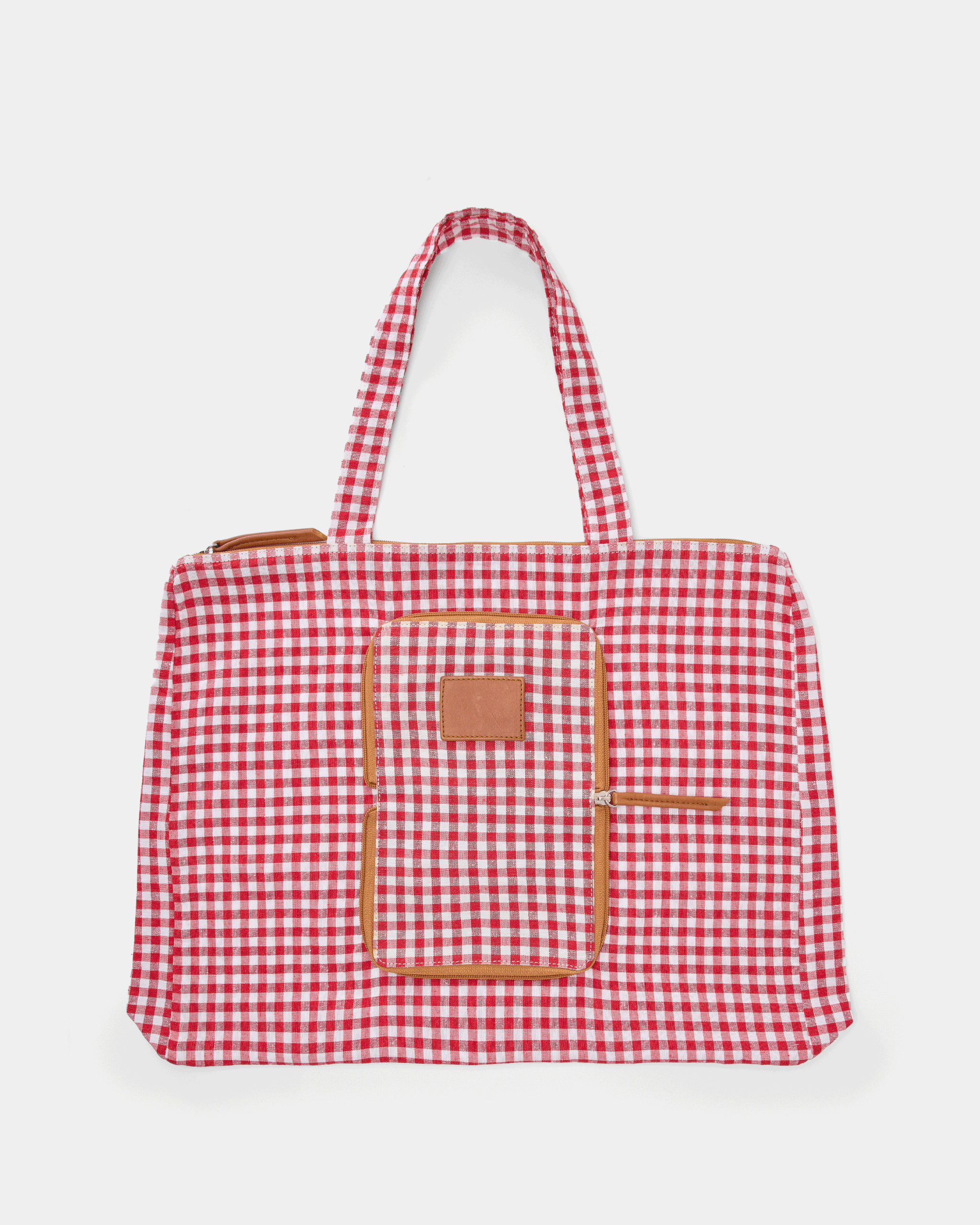 Bolsa Shopping Vichy Rojo