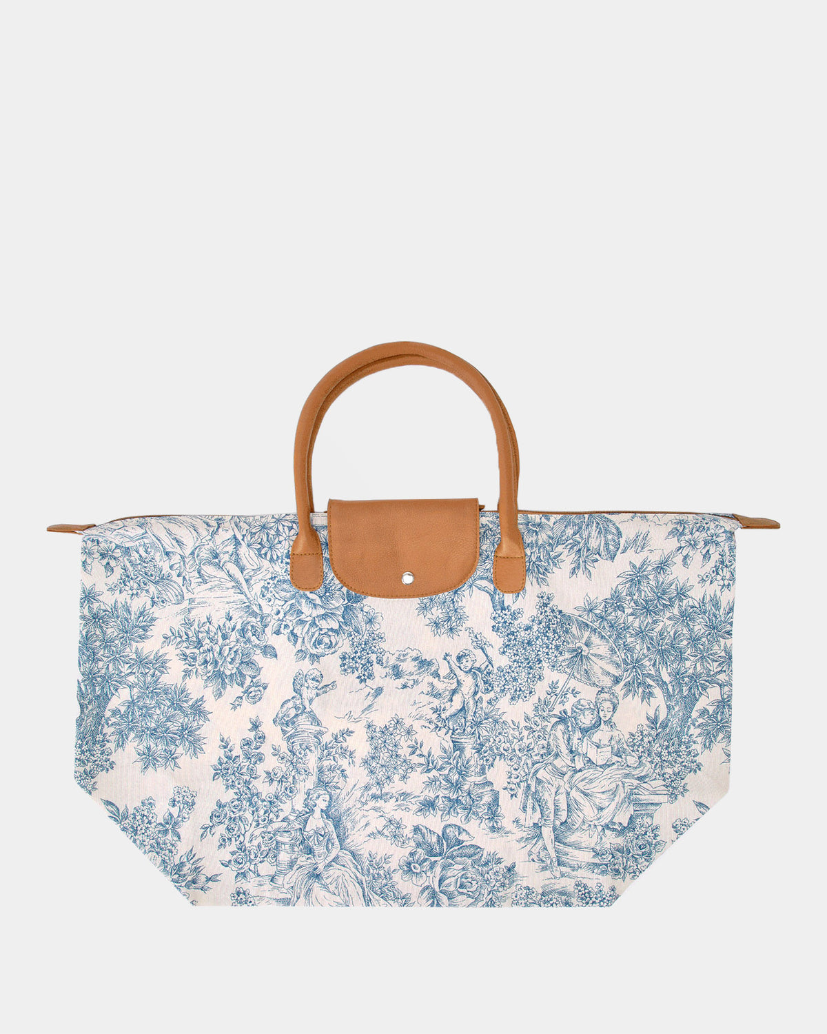 Bolsa Plegable L Toile de Jouy Azul