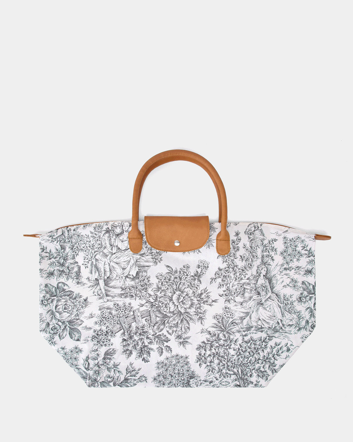 Bolsa Plegable L Toile de Jouy Negro